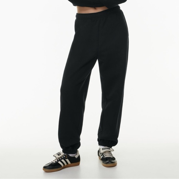 Aritzia TNA cozy fleece mega sweatpants joggers women’s small black oversized - Picture 6 of 6